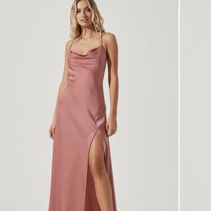 Astr Palisades cowl maxi dress